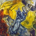 Moisés recibiendo las Tablas de la Ley contemporáneo Marc Chagall